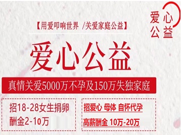 大田捐卵助孕生子 爱心志愿者招募